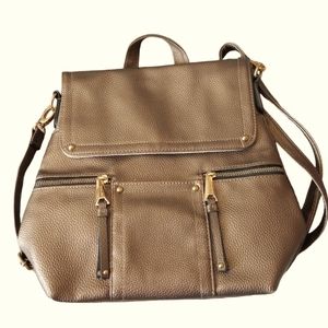 Beautiful Dolce Vita Gold Handbag/Backpack.  Excellent Condition.